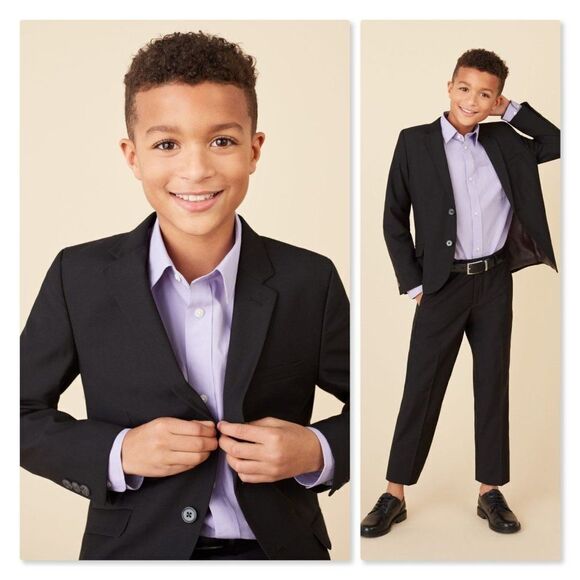 NEW Nordstrom Elliott Boys Blazer in Black - Picture 1 of 8